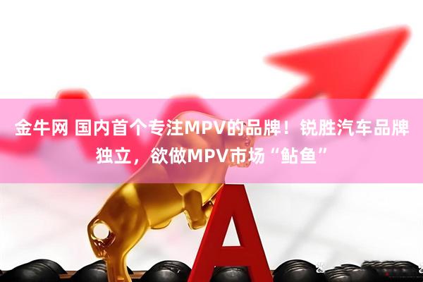 金牛网 国内首个专注MPV的品牌！锐胜汽车品牌独立，欲做MPV市场“鲇鱼”